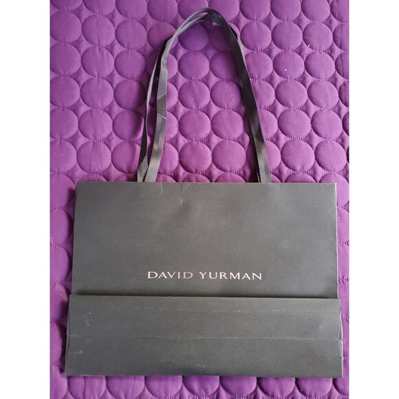 David Yurman  13" x 4" x 4” Black XL Paper Gift Shopping Bag  ONE - Picture 3 of 3